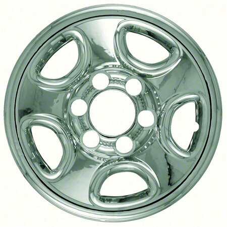 LASTPLAY 16 in. Hub Cap Wheel Skin for Chevrolet - Astro - Silverado - Tahoe - Single - Chrome LA3559619